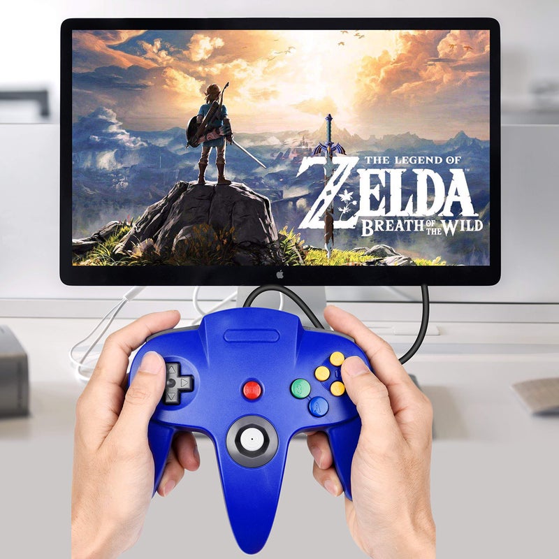 SAFFUN Classic N64 Controller, N64 Wired USB PC Game pad Joystick, N64 Bit USB Wired Game Stick Joy pad Controller for Windows PC MAC Linux Raspberry Pi 3 Sega Genesis Higan (Grey) - Image 5